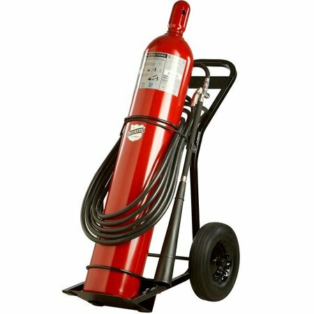 BUCKEYE 100 lb. Carbon Dioxide Fire Extinguisher - Rechargeable Untagged - UL Rating 20-B:C 47235100